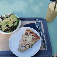 Mozzarella quiche at Barbarella Juicebar in Ljubljana