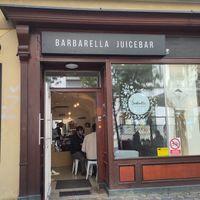 Outside view at Barbarella Juicebar in Ljubljana