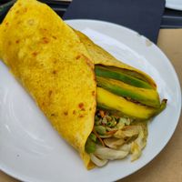 Caesar wrap at Barbarella Juicebar in Ljubljana