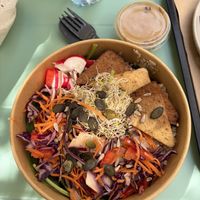 Japanese inspired bowl   at Barbarella Juicebar in Ljubljana