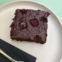 Brownie  at Barbarella Juicebar in Ljubljana