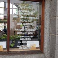 Part of the menu at Barbarella Juicebar in Ljubljana