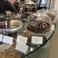 pies, donuts, quiche, brownies, croissants  at Barbarella Juicebar in Ljubljana