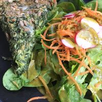 Quiche at Barbarella Juicebar in Ljubljana
