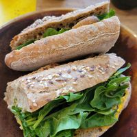 Mushroom sandwich at Ready in Luxembourg City