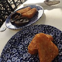 Vegan breakfast, can also have with baked beans. at The Golden Lion in Rochester