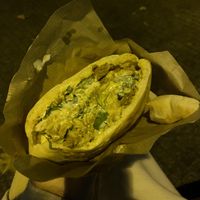 vegan shawarma in a pita  at  Paprika in Prague