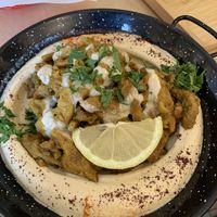 Vegan shawarma with hummus  at  Paprika in Prague
