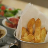 Delicious fries at  Paprika in Prague