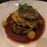 Vegan egg plant parm! at Harvest Seasonal Grill & Wine Bar in Harrisburg