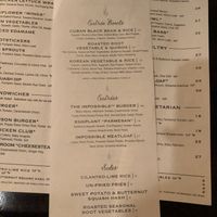 Vegan menu! at Harvest Seasonal Grill & Wine Bar in Harrisburg