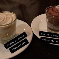 Pumpkin cheese was only vegan dessert option  at Harvest Seasonal Grill & Wine Bar in Harrisburg