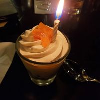 They put a candle in my dessert for my birthday 😁 at Harvest Seasonal Grill & Wine Bar in Harrisburg