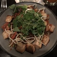 Spicy tofu bowl, not too spicy its perfect at Harvest Seasonal Grill & Wine Bar in Harrisburg