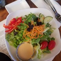 House salad with maru dressing and local veggies at Maru Sushi in Kalamazoo