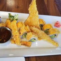 boogie veggie roll with wasabi and pickled ginger at Maru Sushi in Kalamazoo