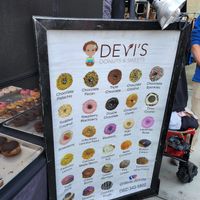 So many options   at Devi's Donuts and Sweets in Long Beach