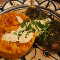 Grilled Eggplant, Spicy Rice, Tahini Sauce. at Horia in Brussels
