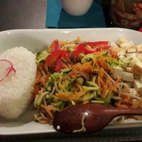 Vegan japchae at Boli Cafe in Toulouse