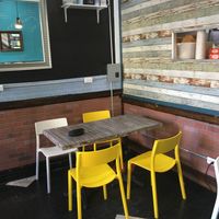 Seating inside. at Burritos y Mas in New York City