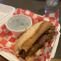 Vegan cheesesteak at Double Wide Grill in Pittsburgh