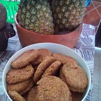 "carne" de semillas horneada
"meat" made out of baked seeds at Schizandra in Oaxaca