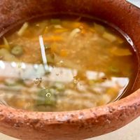 Quinoa soup at Schizandra in Oaxaca