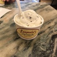 Vegan Mint Chip  at Leopold's Ice Cream in Savannah
