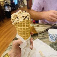 Vegan Peanut Butter Chipper (this is one scoop!)  at Leopold's Ice Cream in Savannah