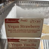 Seasonal Vegan Options  at Leopold's Ice Cream in Savannah