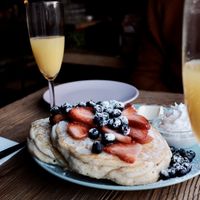 Best fluffy pancakes ever!  at Satsang in Prague