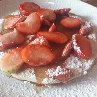 Vegan pancakes at Satsang in Prague