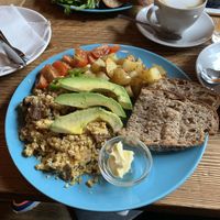 Favorite tofu scramble at Satsang in Prague