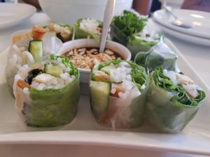Spring Rolls at Loving Hut in Upland