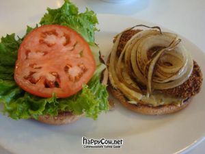 ocean splash sandwich at Loving Hut in Upland