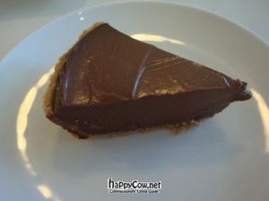 chocolate pie at Loving Hut in Upland