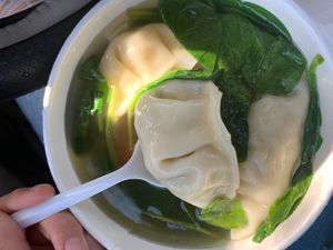 Wonton soup  at Loving Hut in Upland