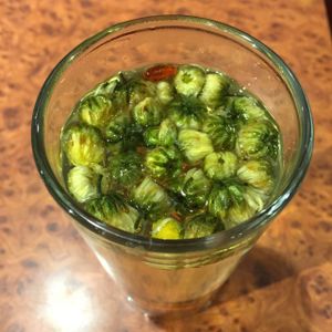 flower tea at GōngDé Lín - Godly - Nanjing Rd in Shanghai