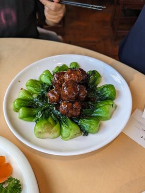 Vegan meatballs at GōngDé Lín - Godly - Nanjing Rd in Shanghai