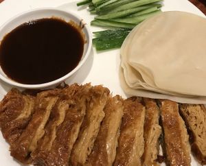 Vegetarian roasted duck at GōngDé Lín - Godly - Nanjing Rd in Shanghai