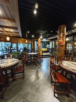 1st Floor - Noodle eating area at GōngDé Lín - Godly - Nanjing Rd in Shanghai