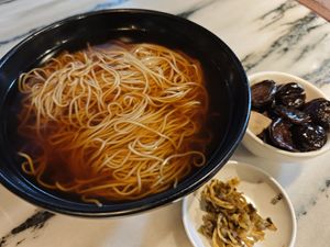 Mushroom noodles at GōngDé Lín - Godly - Nanjing Rd in Shanghai
