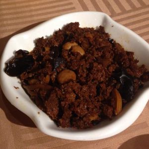 Bran with peanuts (vegan sweet appetizer) at GōngDé Lín - Godly - Nanjing Rd in Shanghai