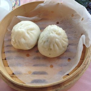 Vegan Dumplings - very nice at GōngDé Lín - Godly - Nanjing Rd in Shanghai