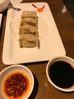 Nice simple dumplings at Zǎozǐ Shù - Vegetarian Life Style - HuaiHai in Shanghai