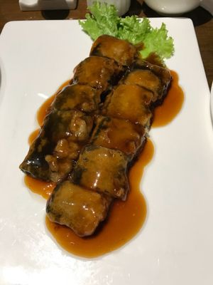 Slightly weird taste even though we generally like seaweed at Zǎozǐ Shù - Vegetarian Life Style - HuaiHai in Shanghai