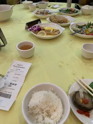 Meal at Po Lin Monastery 寶蓮禪寺齋堂 in Outlying Islands