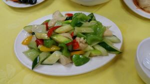 celery with capsicum  at Po Lin Monastery 寶蓮禪寺齋堂 in Outlying Islands