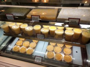 mango drinks  at Po Lin Monastery 寶蓮禪寺齋堂 in Outlying Islands