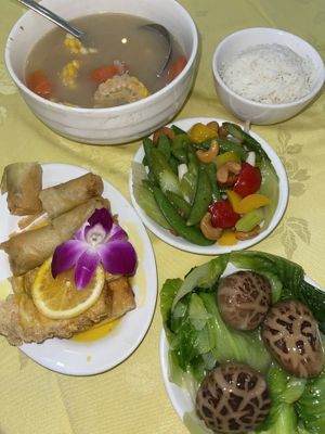   at Po Lin Monastery 寶蓮禪寺齋堂 in Outlying Islands